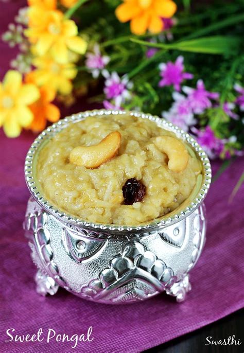 Sweet pongal recipe video | How to make temple style sweet pongal recipe