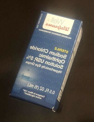 Walgreens Sodium Chloride Hypertonicity Eye Drops, 15 ml