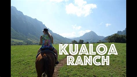 Hawaii Adventures: Kualoa Ranch - Horse Riding Tour - YouTube