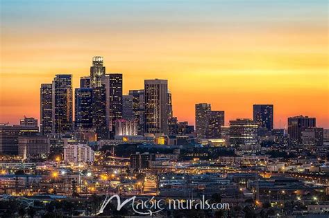 Los Angeles Skyline Wallpaper Wall Mural by Magic Murals