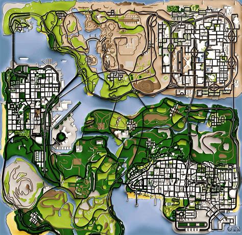 Remaster Map Full Version for GTA San Andreas