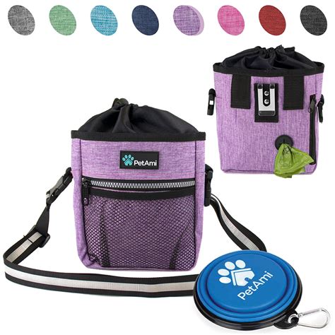 PetAmi Dog Treat Pouch | Dog Training Pouch Bag with Waist Shoulder ...