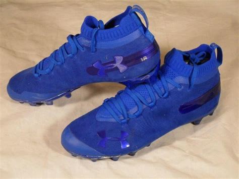 Under Armour Used UA Spotlight MC Suede Dark Royal Blue 11.5 | Football ...