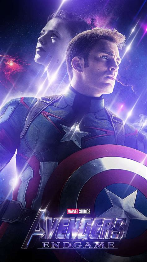 Download Purple Avengers Endgame Captain America Iphone Wallpaper ...