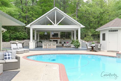 Outdoor Kitchen and Pool House Project Reveal