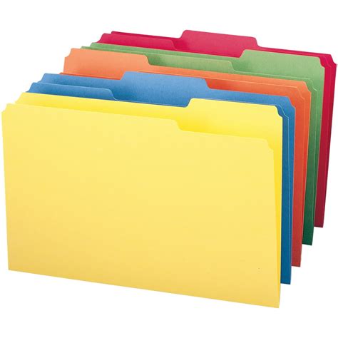 Smead Colored File Folders 1/3 Cut Tabs Asst 100/BX Legal (16943 ...