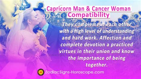 Capricorn Man and Cancer Woman Compatibility in Love, and Intimacy ...