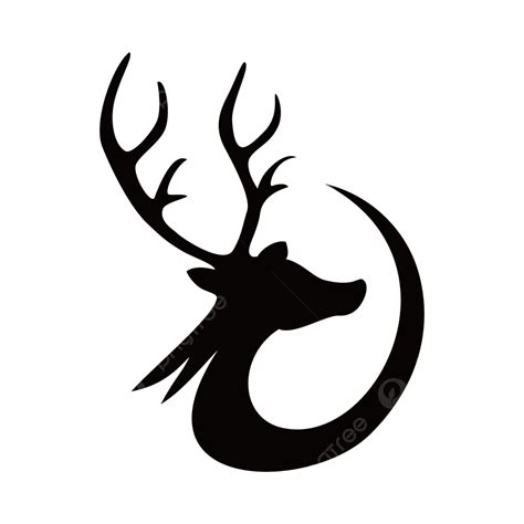 Simple Deer Silhouette Logo Vector, Deer, Logo, Silhouette PNG and ...