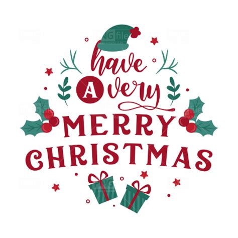 Merry Christmas Lettering Badge PNG - Photo #1290 - PngFile.net | Free ...