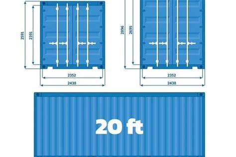 20ft Container Dimensions - Interior, Exterior, Weight, and more...