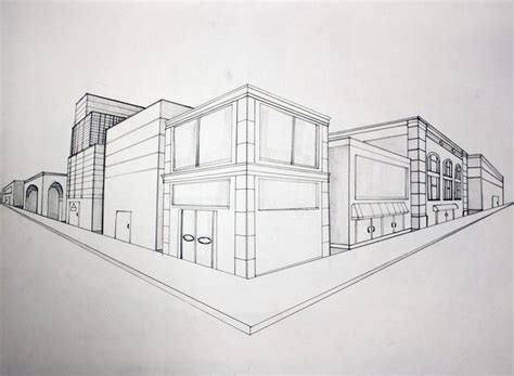 Here is a drawn diagram of a two point perspective, notice how there ...