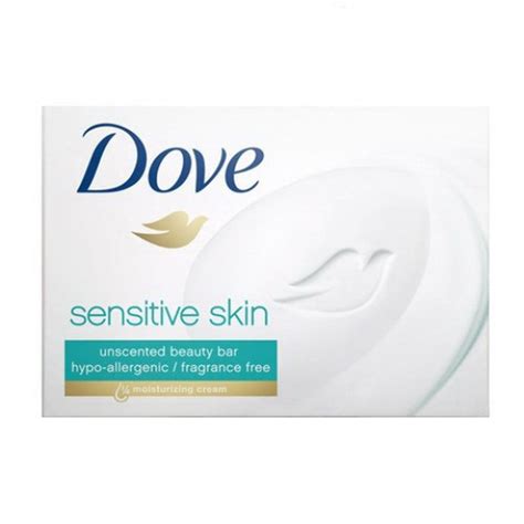 Dove Sensitive Skin Unscented Hypoallergenic Beauty Bar Soap, 3.75 Oz ...