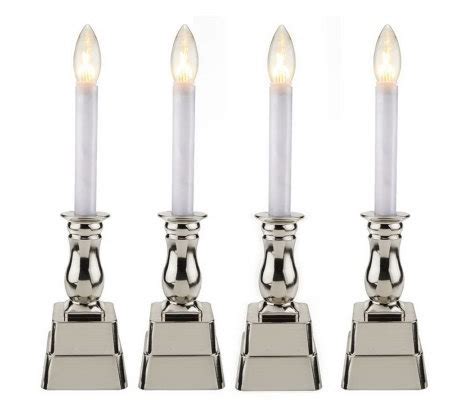 Bethlehem Lights Set of 4 Battery Op. Window Candles — QVC.com