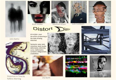 Distortion photography mood board - TIFS GCSE GRAPHICS