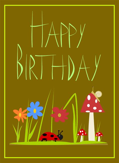 free printable Happy Birthday cards – free Happy Birthday word art ...