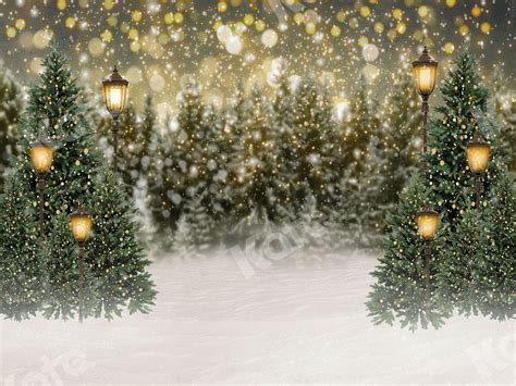 Buy Kate 7×5ft Bokeh Snow Christmas Tree Photo Backdrop Xmas Glitter ...