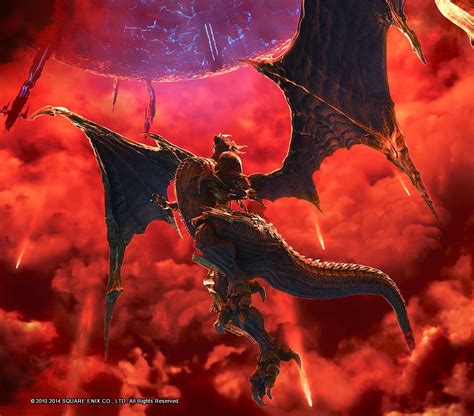 Bahamut & Meteor from Final Fantasy XIV: A Realm Reborn #illustration # ...