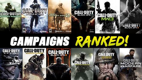 Every Call of Duty Campaign RANKED Worst to Best!!! (2007-2020) - YouTube