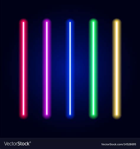 Realistic bright colorful laser beam Royalty Free Vector