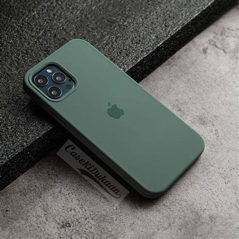 Buy Midnight Green Silicon Case For iPhone 13 Pro Max