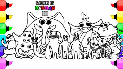 Garten of Banban CHAPTER 3 Coloring pages / How to Color All Monsters ...