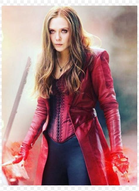 Elizabeth Olsen Wanda Maximoff Captain America: Civil War Vision, PNG ...