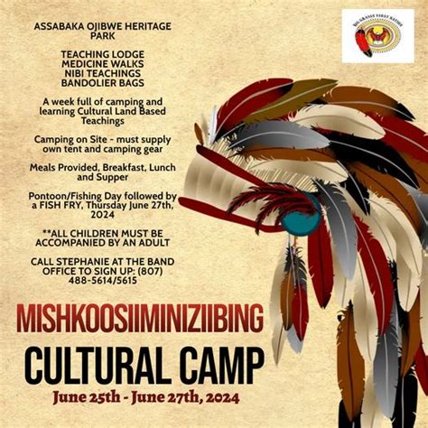 Culture Camp at Assabaska Ojibwe Heritage Park | Big Grassy River First ...