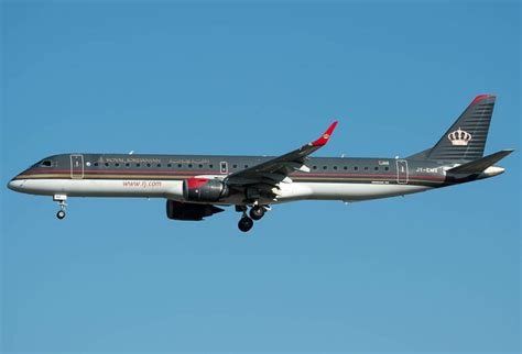 Royal Jordanian Fleet Embraer Erj 195 Details And Pictures