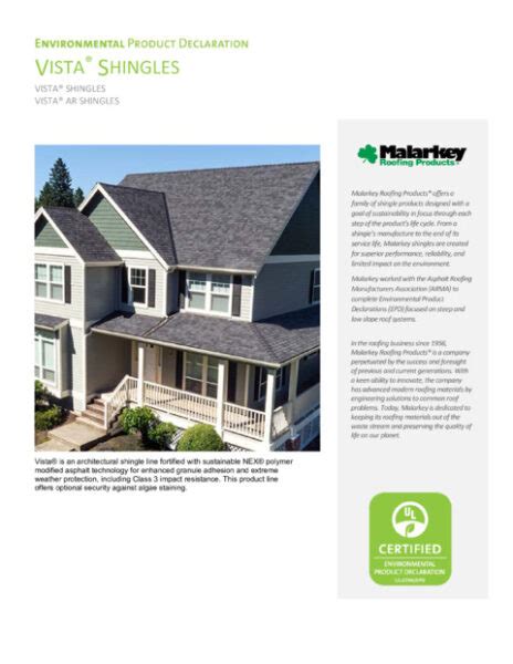 Vista® Shingles Malarkey Roofing Products