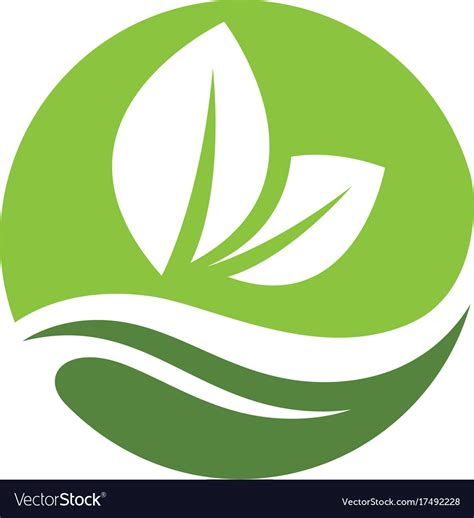 Tree Leaf Ecology Nature Icon Royalty Free Vector Image