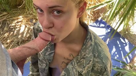 Military Girl Fucked Outside By Sergeant Jamie Stone