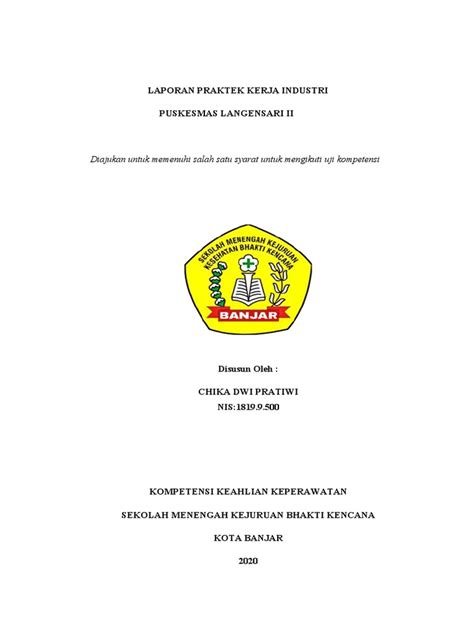 Contoh Cover Lap Pkl Pdf