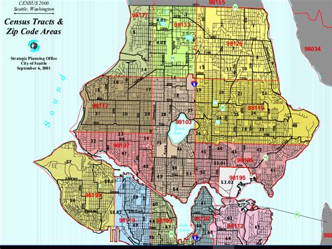 City Seattle Zip Code Map