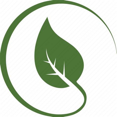 Circle Environnement Green Leaf Leaves Nature Tree Icon