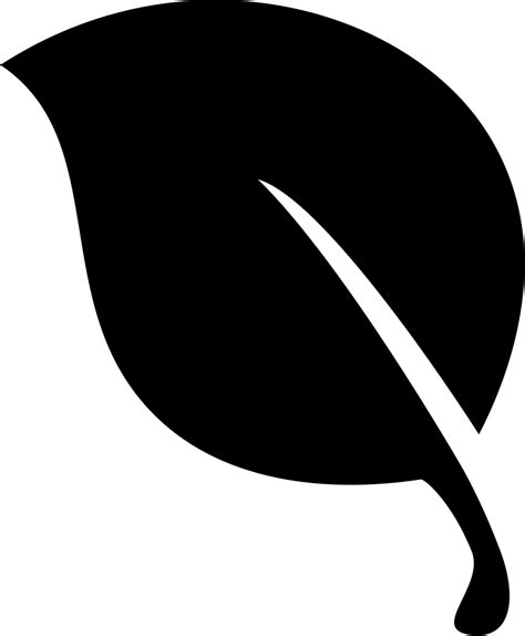 Leaf Black Natural Shape Svg Png Icon Free Download