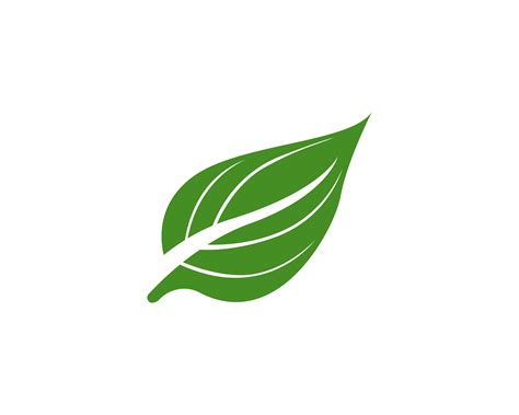 Green Leaf Ecology Nature Element Vector Icon 595267