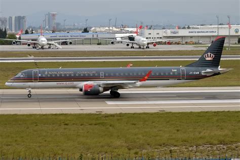 Royal Jordanian Fleet Embraer Erj 195 Details And Pictures