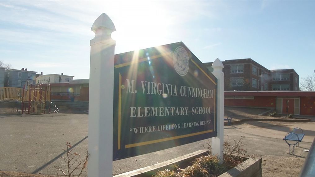 Cunningham Elementary School in Pawtucket was closed Tuesday, Feb. 13, 2018, because of problems with the heating system.