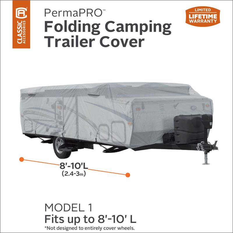 Classic Accessories 80-401-141001-rt PermaPRO Folding Camper Cover 8' 6"L-10'