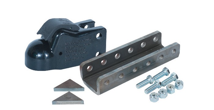 Demco 6125-95 EZ Latch Channel Mount 12 6 Hole .5 Channel With Bolts and Gussets Zink