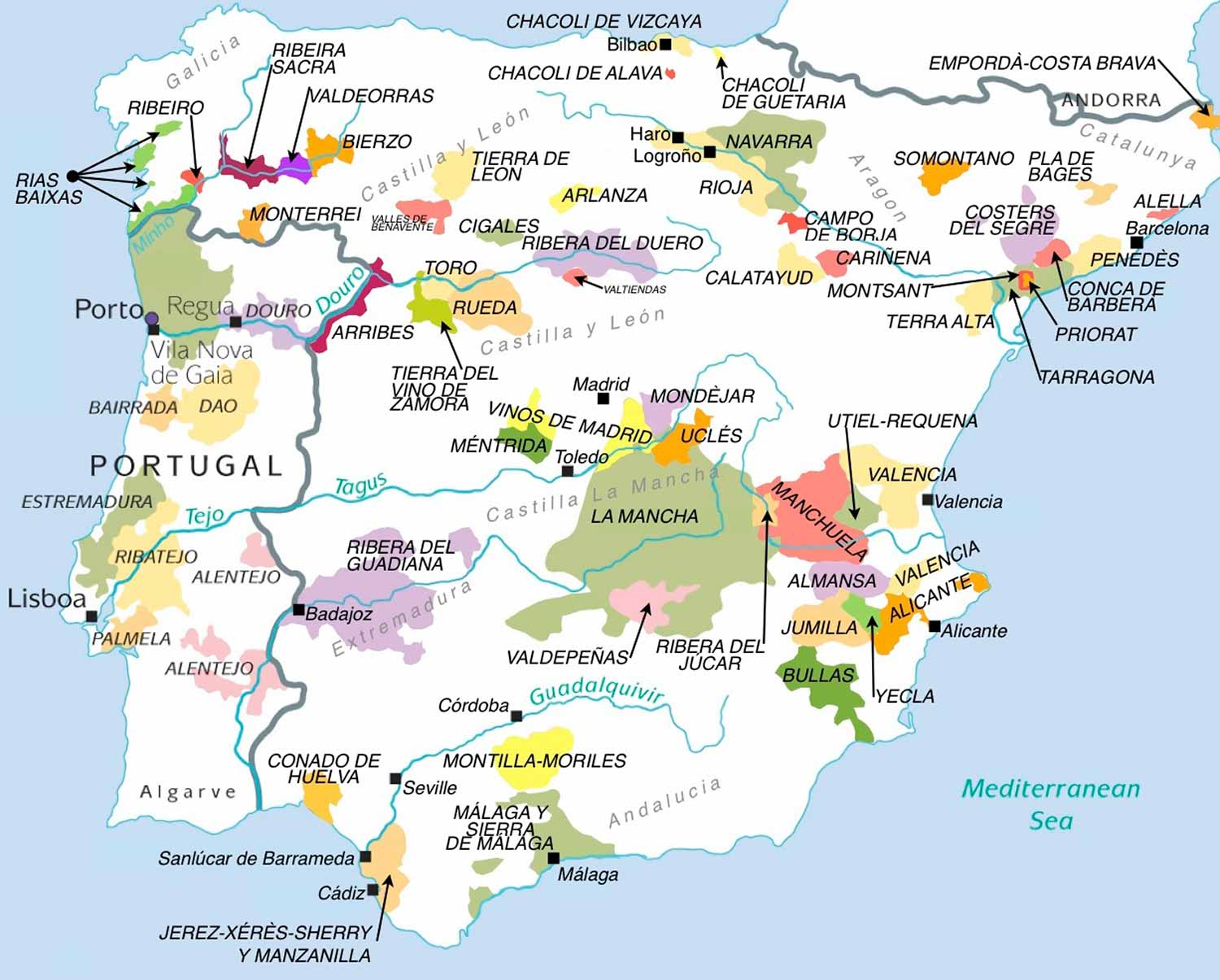 Spanish Wine Regions image.