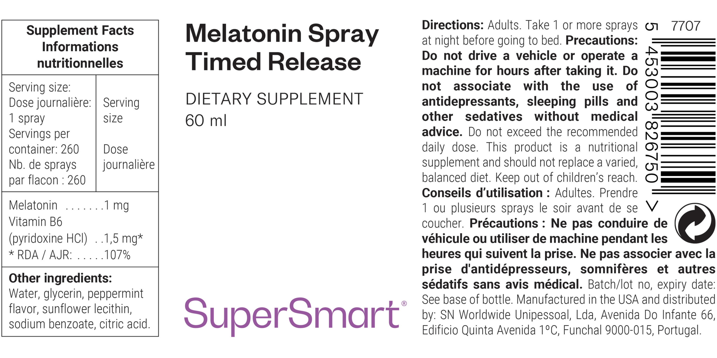 Melatonin Spray