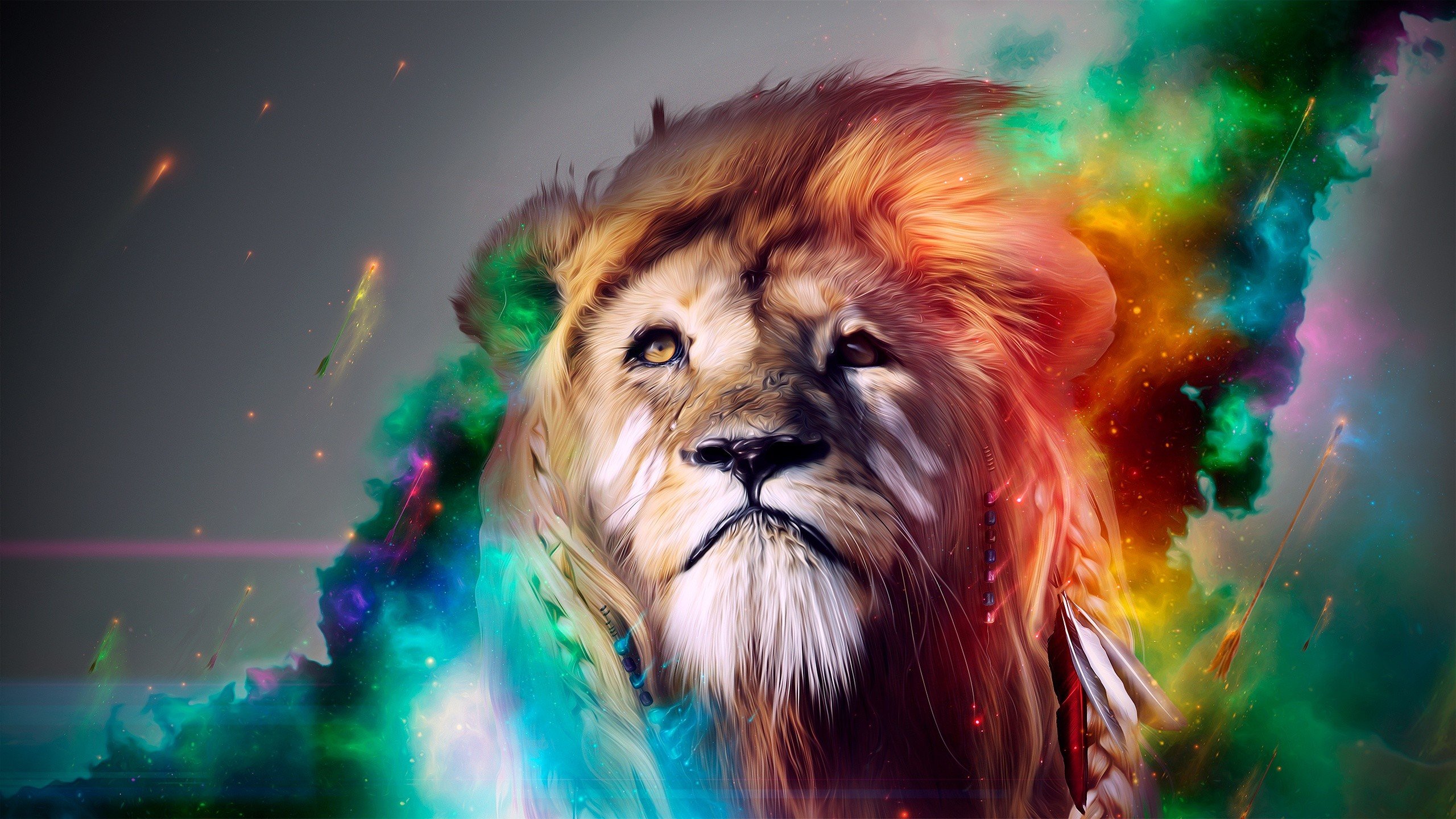 High resolution Lion hd 2560x1440 background ID:255155 for desktop