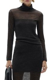 MANGO Semisheer Turtleneck Sweater at Nordstrom