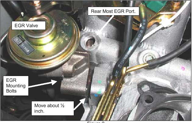 97 Nissan pickup egr valve location