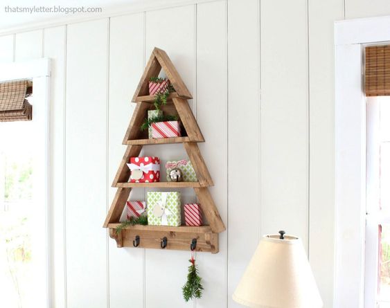 christmas tree shelf