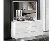 White Lacquer Finish Italian Bedroom Leona