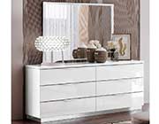 White Lacquer Finish Italian Bedroom Leona