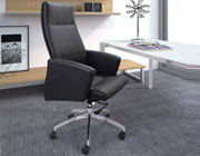 Modern Black Leatherette High Back Office Chair Z-080