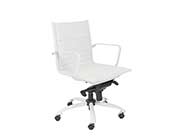 Low back White Office Chair Estyle718